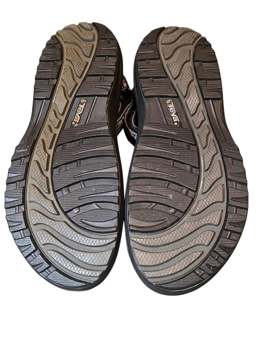 Teva Mens F14005C Black/White Patterned Trail Sandal Sz 12